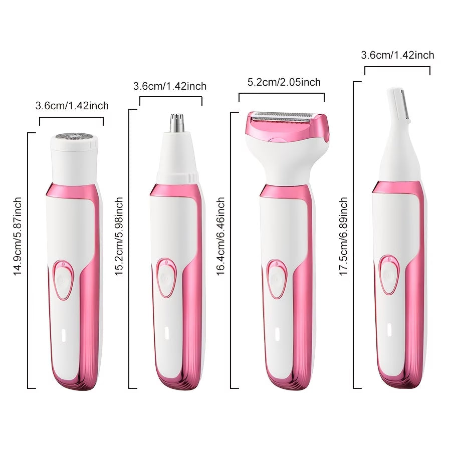 4-in-1 Precision Beauty Trimmer – Face, Eyebrow & Body Grooming Kit