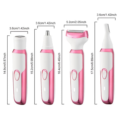 4-in-1 Precision Beauty Trimmer – Face, Eyebrow & Body Grooming Kit