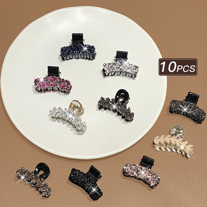 Elegant Hair Claw Clip Set – Sparkling Crystal Hair Accessories
