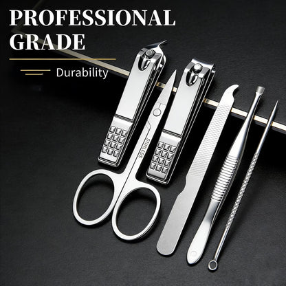 Professional Nail Care Set – Complete Manicure & Pedicure Kit with Travel Case