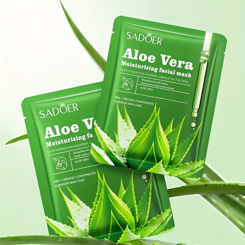 Aloe Vera Hydrating Face Mask Set – Deep Moisturizing & Soothing Skincare