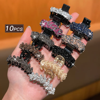 Elegant Hair Claw Clip Set – Sparkling Crystal Hair Accessories