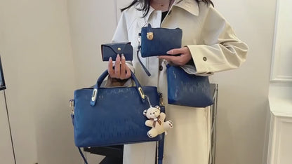 4-Piece Handbag Set – Elegant Shoulder, Crossbody & Wallet Collection
