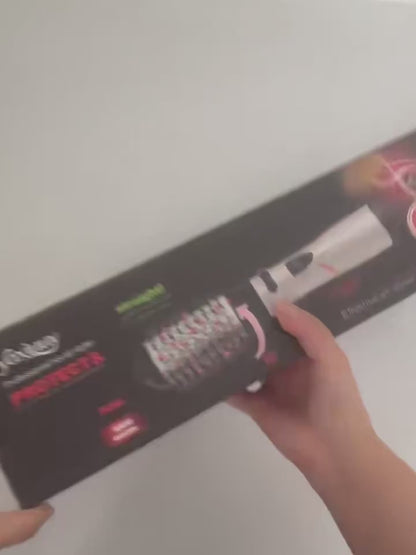 3-in-1 Hot Air Styler Brush – Volumizing, Straightening & Curling Tool